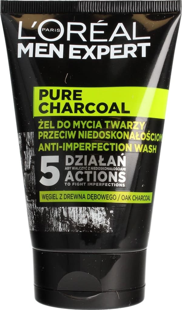 L'Oreal Paris Ansiktstvätt Gel Men Expert Pure Charcoal 100ml