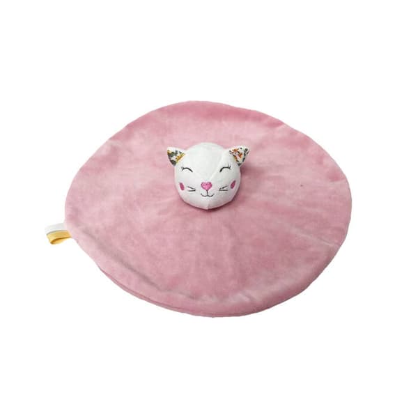 TÆPPE - 93348 - MILUS - KILLING - PINK med BLOMSTER - 25 cm