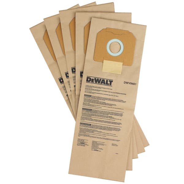 Støvsugerpose Dewalt materiale til støv DWV9402 5 stk. til DWV902