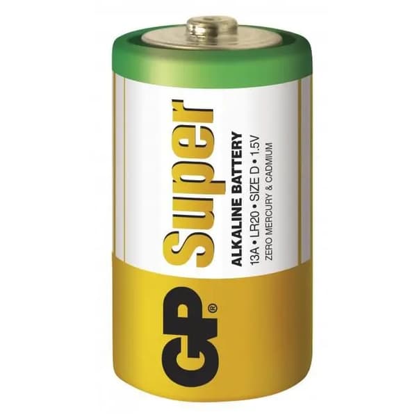 1x2 GP Super Alkaline 1,5V D Mono LR20             03013AC2