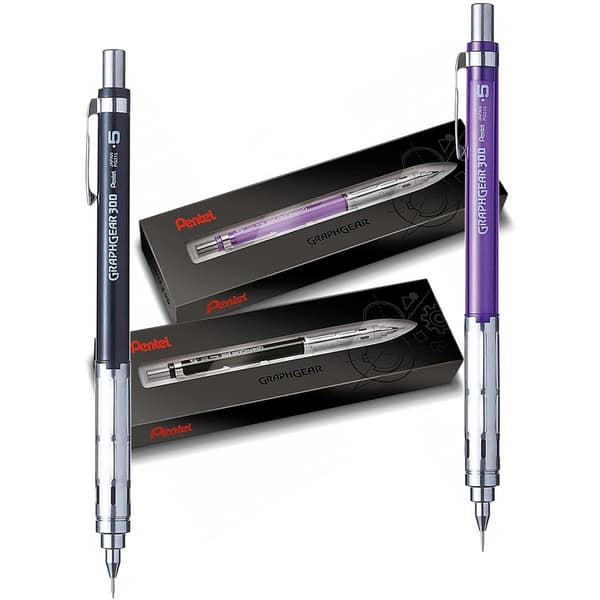 Automatisk Pentel GraphGear 300 0.5mm lilla