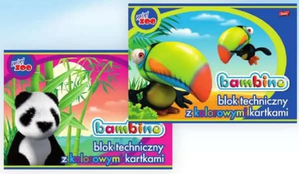 Teknisk farveblok A4/10K (10 stk) BAMBINO
