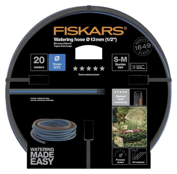 FISKARS TRÄDGÅRDSSLANG 1/2\" 20m - Q5