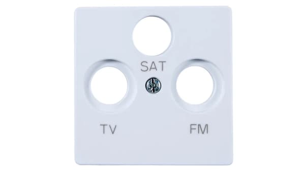 Kontakt-Simon Antennuttagskåpa RD/TV/SAT vit (82037-30)
