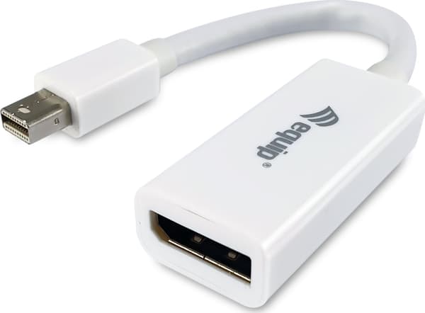Equip 133440 Videoadapter, Mini DisplayPort -> DisplayPort, Hane/Hona, 0.15 m, Vit
