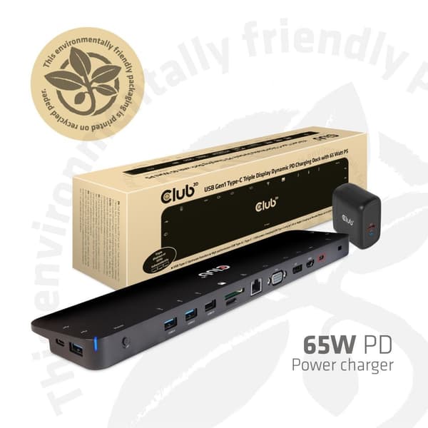 Station/Replikator Club 3D Laddningsdocka USB-C (CSV-1564W65)