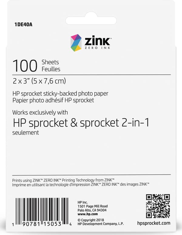 HP Sprocket Studio 2x3'