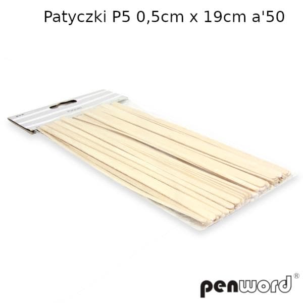 Tikut P5 0,5cmx19cm 50kpl puun väri p10