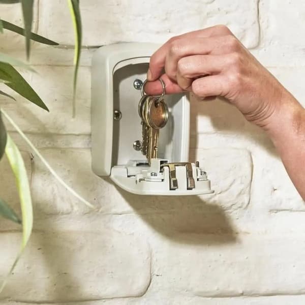 Säkerhetsbox Master Lock 5401EURDCRM Nycklar Vit Grå Metall Aluminium 8 x 3 x 12 cm