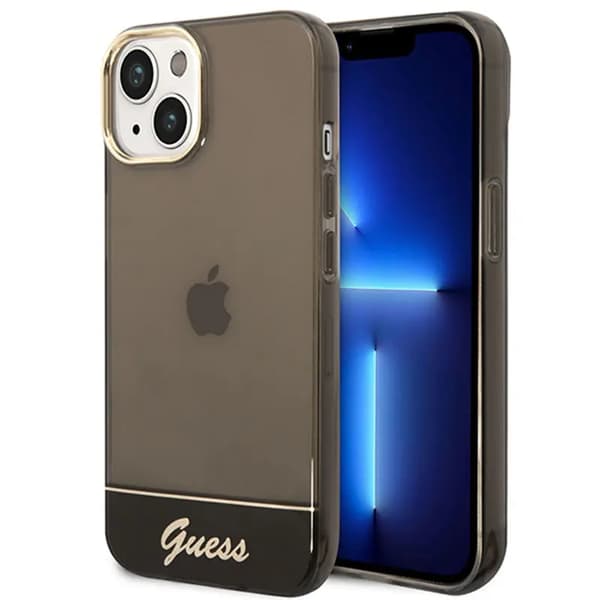 Guess GUHCP14MHGCOK iPhone 14 Plus 6,7 \"sort / sort Hardcase Gennemsigtig
