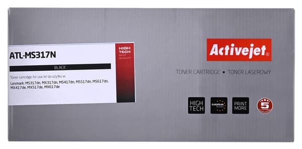 Activejet ATL-MS317N toner (ersättning för Lexmark 51B2000, Supreme; 2500 sidor; svart)