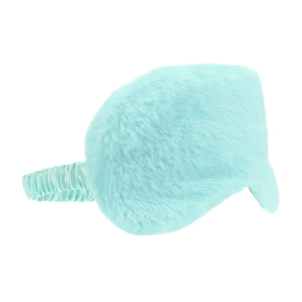 Bijoux Indiscrets Fluffy Mask Pudderblå Mjuk Beröring Justerbart Band