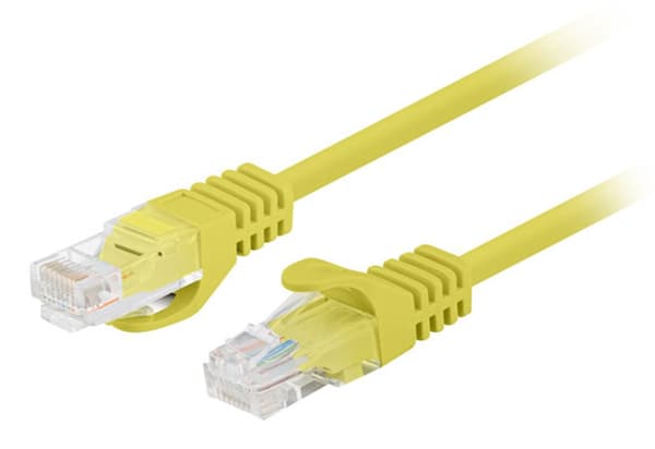 PATCH CORD CAT.6 UTP 2M GUL FLUKE BESTÅET LANBERG 10-PAK