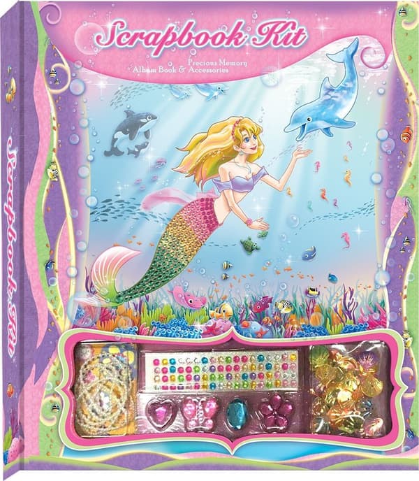 Scrapbook Dekorationsset Pecoware - Sjöjungfru