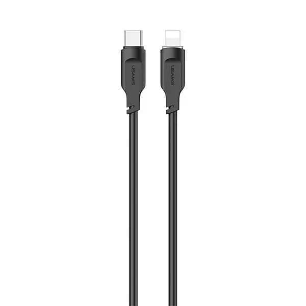 Kabel USAMS USB-C til Lightning PD Hurtigopladning Lithe Series 1.2m sort