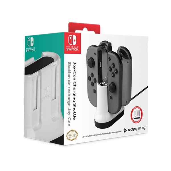 PDP SWITCH TRÅDBUNDEN JOY-CON SHUTTLE-LADDARE