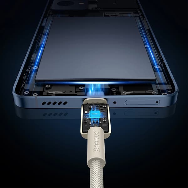 Baseus Tungsten Gold USB-C / USB-C 100W 2m kaapeli - kulta