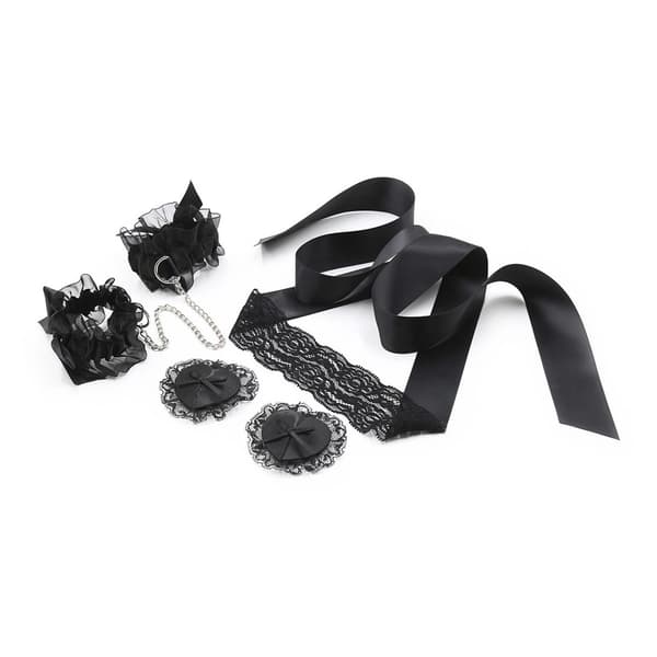 LACE ME UP SVART SPETSSET CRUSHIOUS