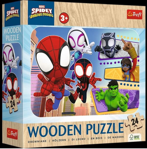 Træpuslespil 24 Spidey og venner TREFL