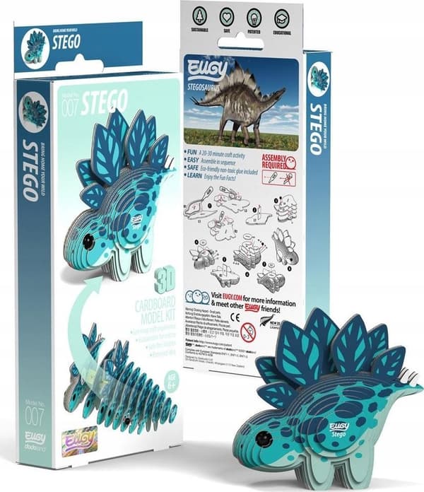 Stam Eugys dinosaurie. Eco 3D Ukladanka