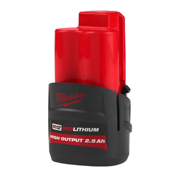 Batteri M12 12V, Li-Ion med 2,5Ah kapacitet MILWAUKEE