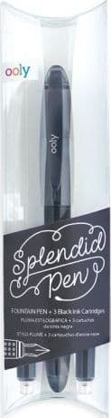 Splendid fyldepen sort + 3 patroner