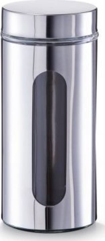 Zeller Glasbehållare 1,2L silver