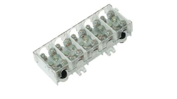 LG 5x25/16 termoplastisk kopplingsplint med kåpa TH35 E.4029