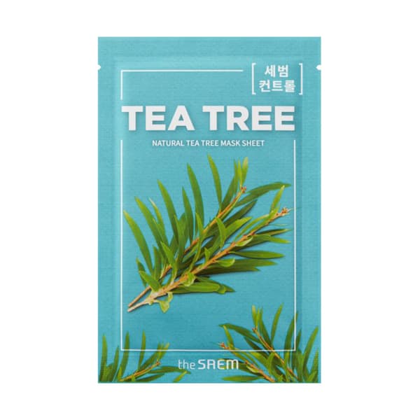 SAEM Natural Mask Shee Tea Tree Uppfriskande Ansiktsmask 21ml