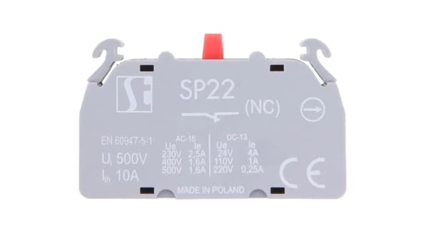 Hjælpekontakt 1S frontmonteret SP2201-1
