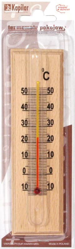 MELLEM STØRRELSE TRÆ RUMTERMOMETER