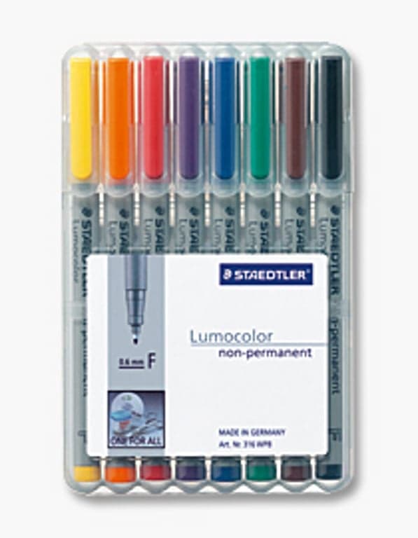 Staedtler 316 WP8 black - blue - brown