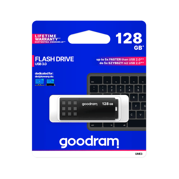 USB-tikku GoodRam UME3 Musta 128 GB