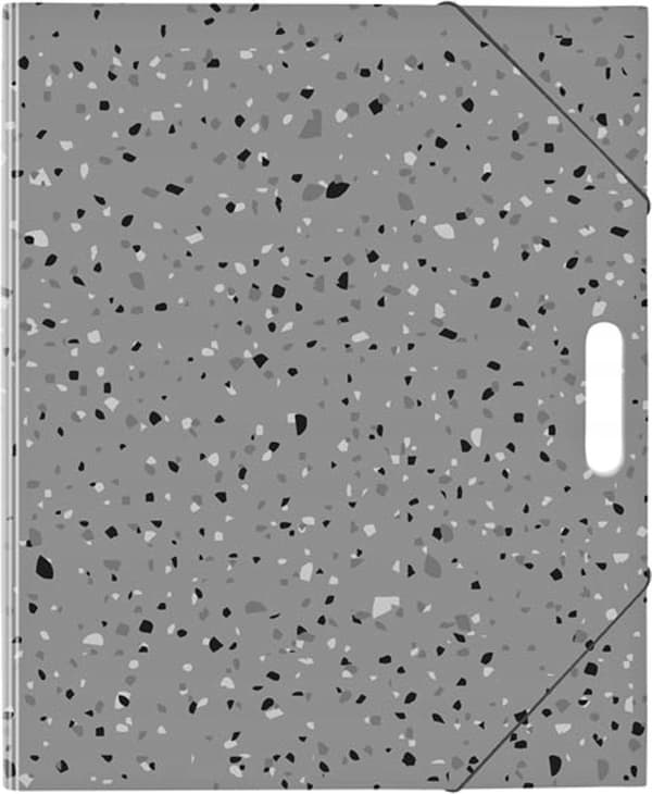 Tegnemappe A4 Terrazzo grå