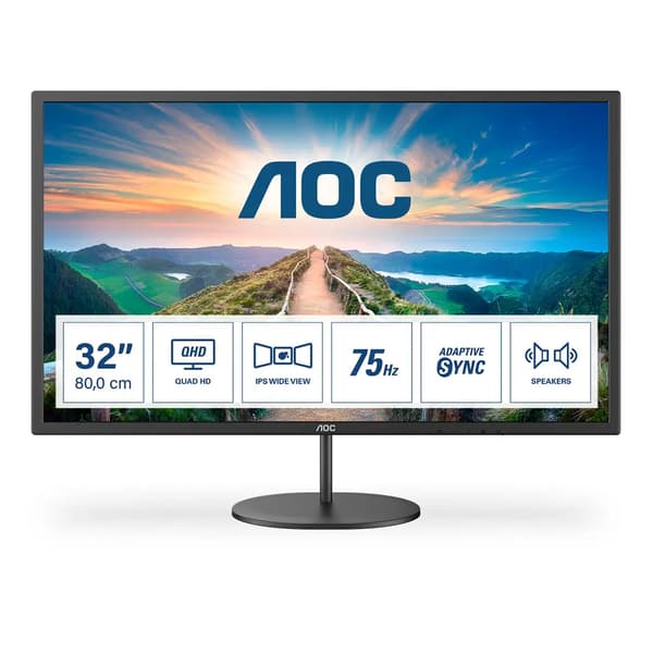 Näyttö AOC Q32V4                32" QHD IPS 75 Hz