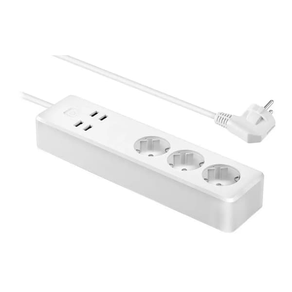 MOYE VOLTAIC SMART STRØMSKINNE 3 EU-STIK + 4 USB-STIK 3680W 16A