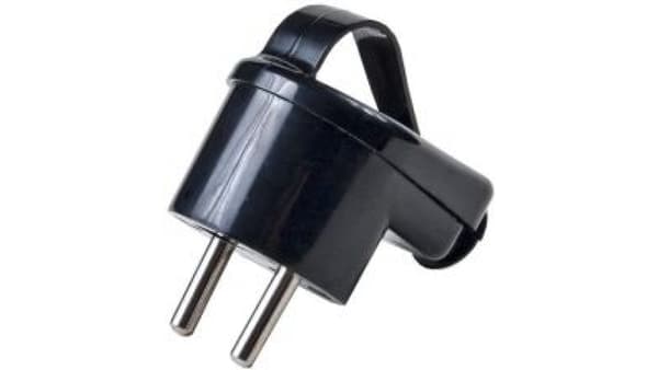 Opal Aftagelig vinkelprop WT-16Z 2P 16A med jord sort