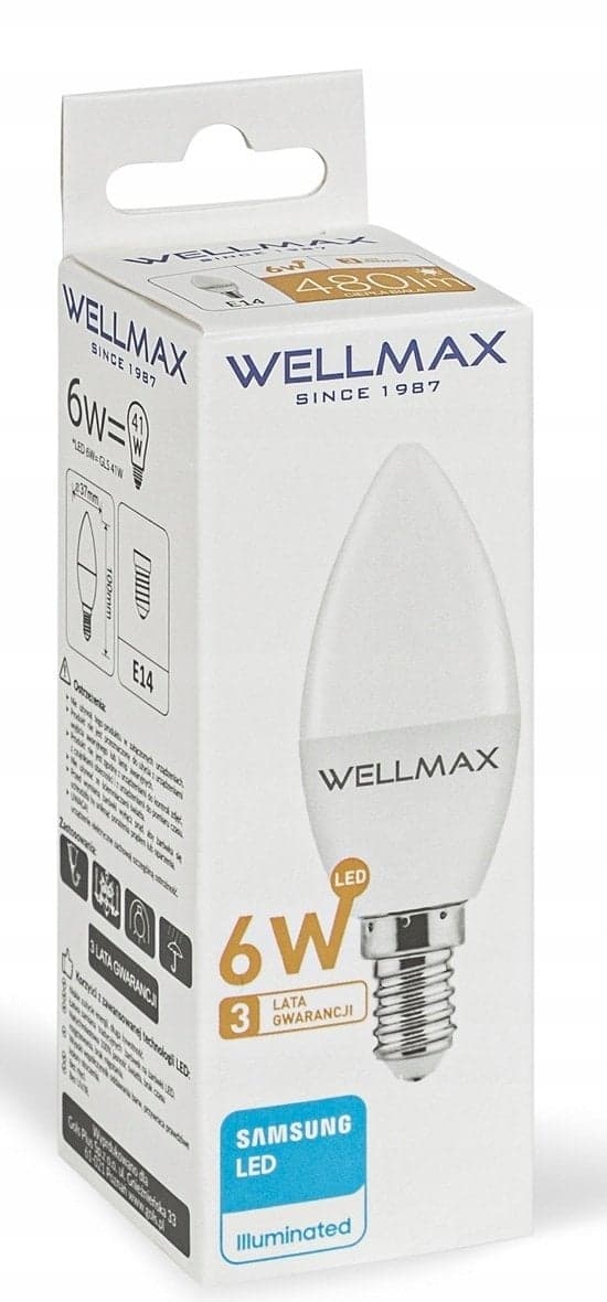 LED-lamppu 6W E14 540lm Lämmin 3000K SAMSUNG/GOL111C06