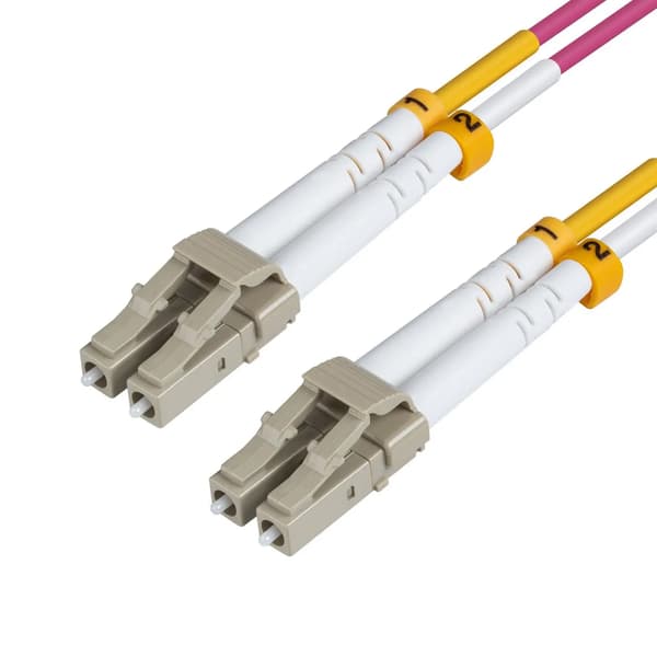 MicroConnect LC-LC 3m OM4 Fiber Patchkabel MM Duplex LSZH OD: 2mm, 0.3dB Erica Violet