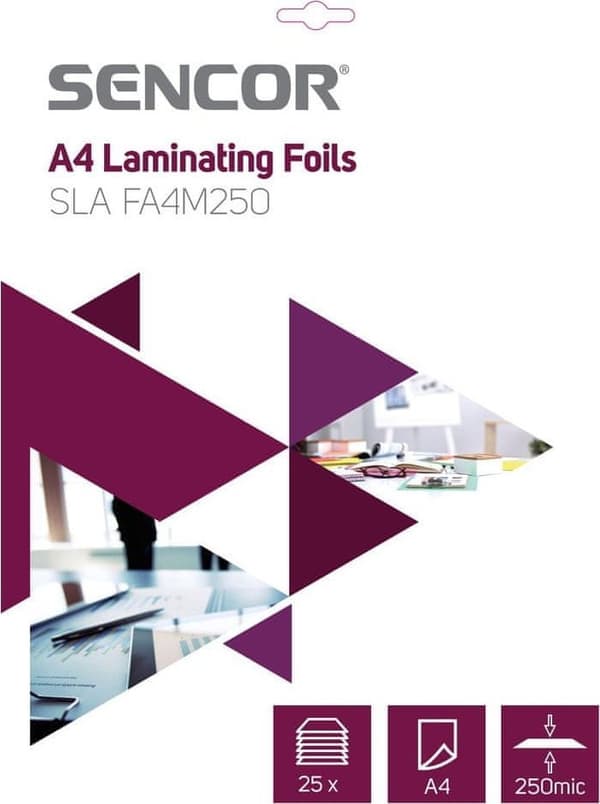 SLA FA4M250 Folie A4 250mic 25stk SENCOR