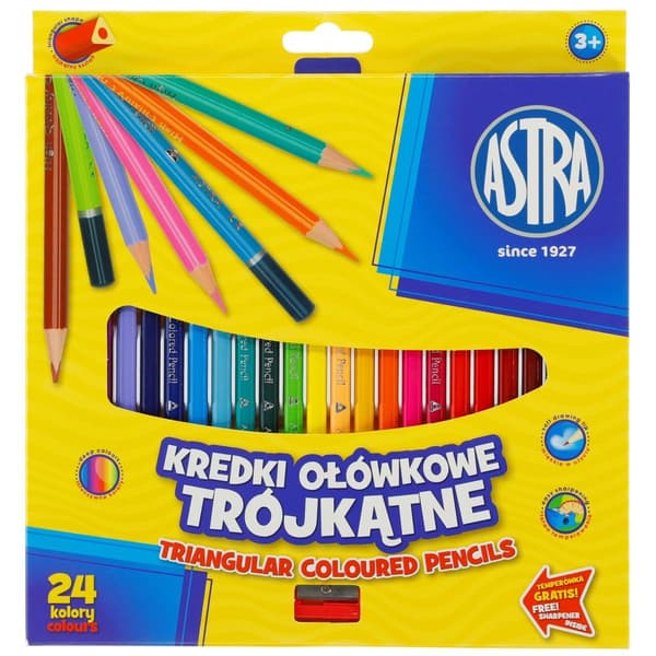 Triangelpennor 24 färger ASTRA