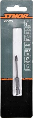 BOR TIL GLAS OG KERAMIK 4MM HEX