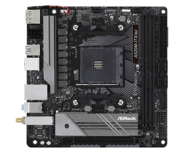 ASRock-emolevy A520M-ITX/ac - Mini-ITX - Socket AM4 - AMD A520
