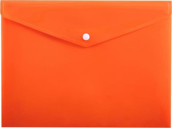 Trykknapkuvert A5 PP-114 orange PENMATE