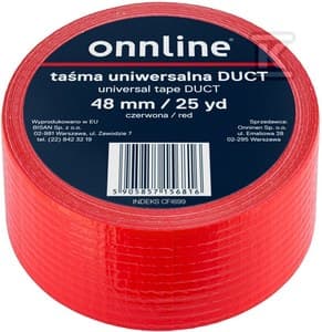 TAPE ONNLINE 48MM/25YD RØD GAFFA