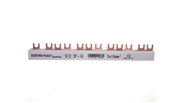 Forbindelsesskinne 3P 80A 16mm2 gaffel (12mod.) 3F S12 3F-10 45.321