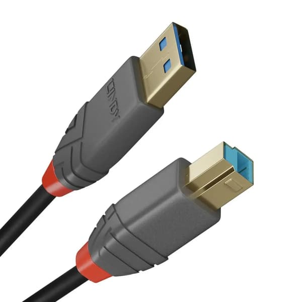 KAAPELI USB3.2 A-B 2M/ANTHRA 36742 LINDY