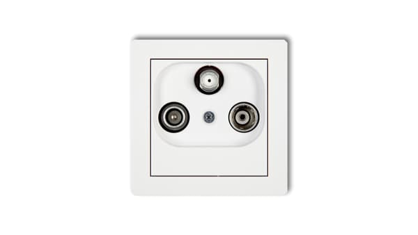 Karlik RTV-SAT änduttag 1.5dB vit (DGS)