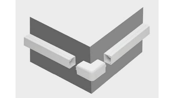 Tilbehør til elektriske installationslister, ekstern forbindelse BIALY NZ 14x14 (1 stk.)