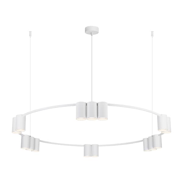 Taklampa (cirkel) GENESIS VIT 15xGU10